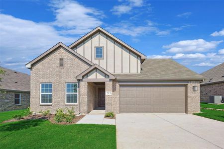 New construction Single-Family house 213 Mercy St, Godley, TX 76044 Landmark Series - Meyerson- photo 0 0