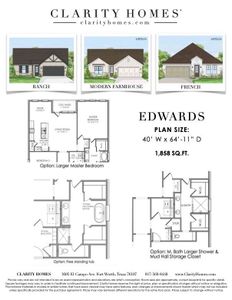 New construction Single-Family house 101 Observation Dr W, Aledo, TX 76008 plan Edwards - image