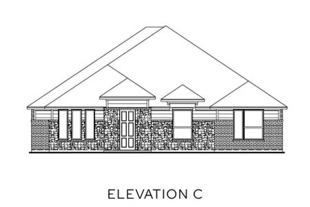 New construction Single-Family house Waxahachie, TX 75165 plan The Meridian - Rear Entry - image