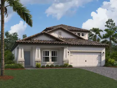 New construction Single-Family house 1731 Rivulet Wy, Zephyrhills, FL 33541 plan Newport II Bonus - image