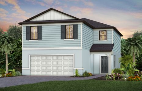 New construction Single-Family house 631 Lakeside Oasis Ave, Lehigh Acres, FL 33936 plan Tybee - image