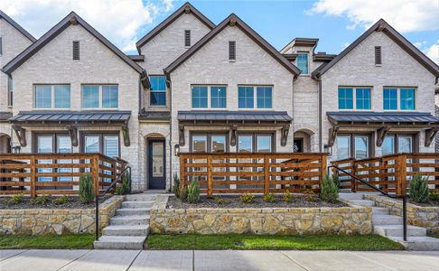 New construction Townhouse house 8137 Legacy Oak Drive, McKinney, TX 75071 Berkley Plan- photo 0