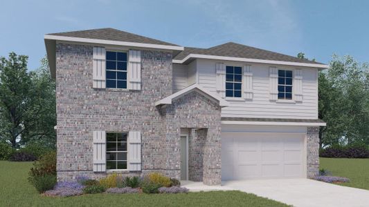 New construction Single-Family house 1924 Lazy Acres St, Leander, TX 78641 plan The Quincy - image