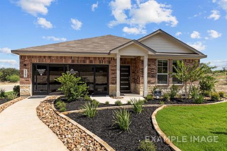 View of front of property featuring a front lawn