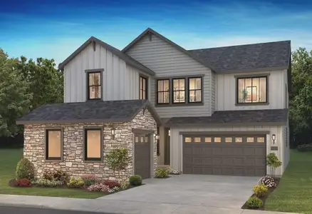 New construction Single-Family house 8718 Summerwalk Trl, Littleton, CO 80125 plan 4055 Open Sky Elevation C - Highline Ranch - image