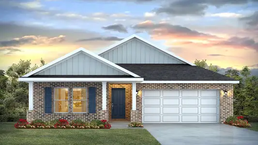 New construction Single-Family house 96 Foxtrail Run, Freeport, FL 32439 plan Riverside - image