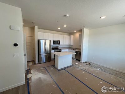 Living room and kitchen