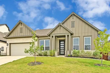 New construction Single-Family house 123 Pine Bark Dr, Buda, TX 78610 The Carpenter- photo 0