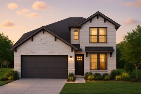 New construction  house 21717 Southern Valley Ln, New Caney, TX 77357 plan Ironwood II Harrington Trails Cornerstone I Series - image