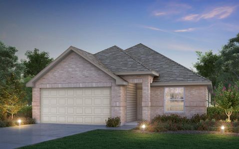 New construction Single-Family house 16823 Bristle Cone Way, Grangerland, TX 77302 The Ravenna- photo 0