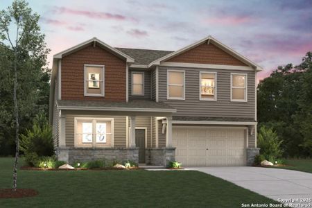 New construction Single-Family house 7949 Coffee Ml, San Antonio, TX 78252 plan Savannah - 2656 - image