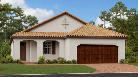 New construction Single-Family house 17305 Blue Walk Street, Wimauma, FL 33598 Splendor II- photo 0