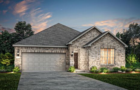 The Orchard, a one-story home with 2-car garage, shown with Home Exterior 31