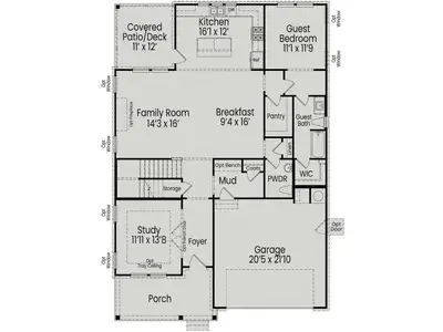 New construction Single-Family house 1159 N Main St, Wake Forest, NC 27587 plan The Aspen - image 4