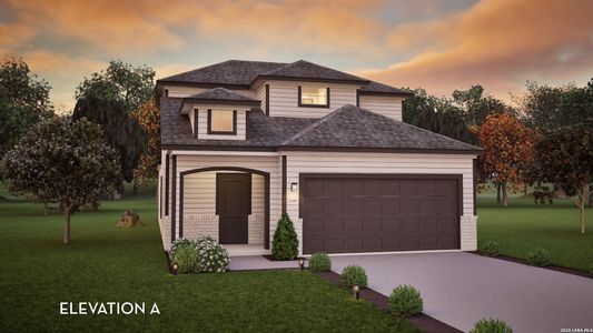 New construction Single-Family house 8807 Catnip Pass, Elmendorf, TX 78112 plan Mesquite - image