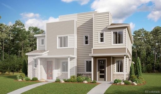 New construction Duplex house 22851 E Stanford Lane, Unit A, Aurora, CO 80015 Chicago- photo 0