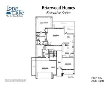 The 652 floor plan features 5 bedrooms, 3 full baths, 1 half bath and over 3,500 square feet of living space.