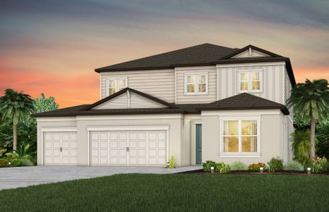 New construction Single-Family house 1622 Canisteo Ct, Zephyrhills, FL 33540 plan Serena 3-Car - image