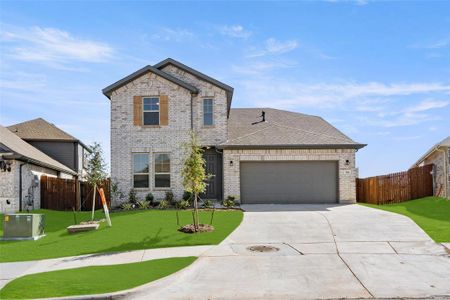 New construction Single-Family house 704 Jaguar Ridge, Godley, TX 76044 Teak II H- photo 0