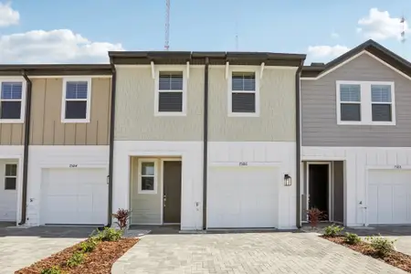 New construction Townhouse house 7586 Deer Valley Cir, Tampa, FL 33635 plan Surf - image