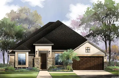 New construction Single-Family house 217 Dulce Vis, Boerne, TX 78006 plan Newton - image