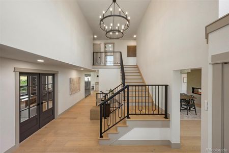 Front entrance with white oak hardwood