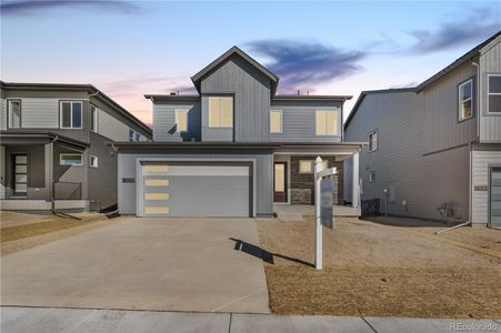 New construction Single-Family house 1277 Stillspring Ln, Castle Pines, CO 80108 plan 3672 Overton Elevation Modern Ranch - image