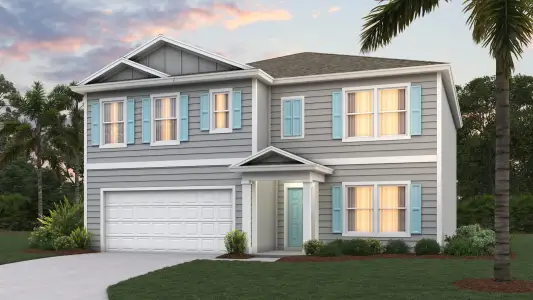 New construction Single-Family house 14 Sawyer Ct, Palm Coast, FL 32137 plan Hayden+ - image