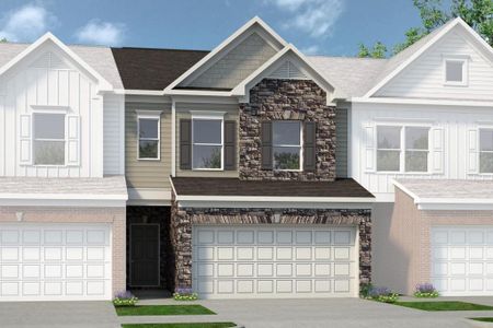 New construction Townhouse house 3878 Pressley Lane, Unit 19, Powder Springs, GA 30127 Maddux II- photo 0