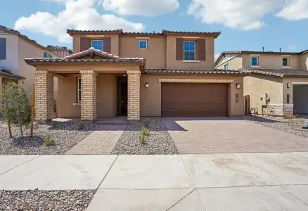 New construction Single-Family house 21507 E Cattle Dr, Queen Creek, AZ 85142 plan 3524 Elevation B - image
