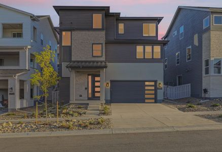 New construction Single-Family house 10924 Stanza Ln, Lone Tree, CO 80134 plan 3622 Josie Elevation C - Hip Slope Contemporary - image