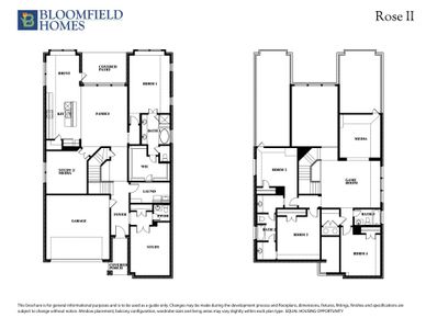 Rose II Floor Plan. Midlothian, TX New Home