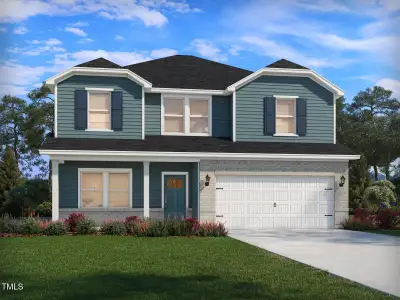 New construction Single-Family house 294 Thistle Patch Pl, Angier, NC 27501 plan Brentwood - image