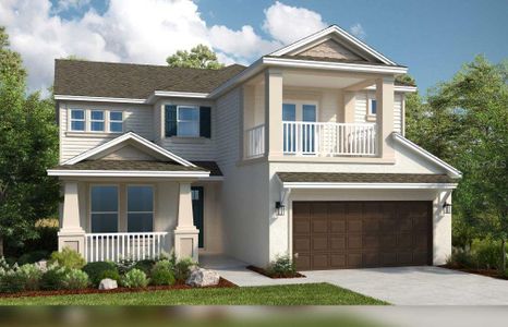 New construction Single-Family house 33359 Landsman Loop, Wesley Chapel, FL 33543 Barbados- photo 0