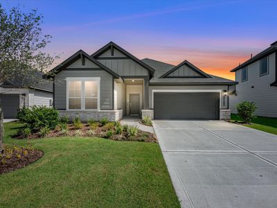 New construction Single-Family house 21802 Yellow Sunset Ln, Cypress, TX 77433 plan Caprock - image