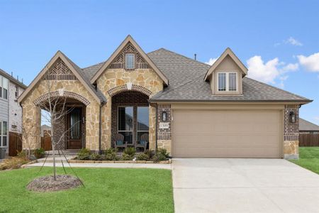 Beautiful stone and brick elevation.