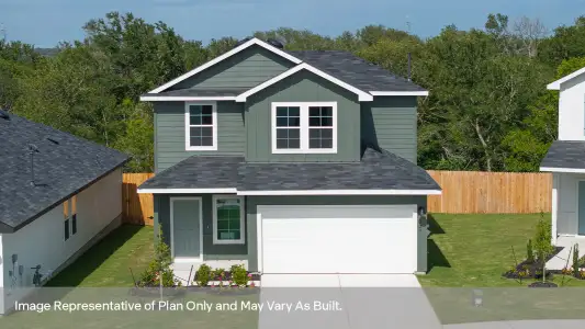 New construction Single-Family house 138 Gallaher Bnd, Maxwell, TX 78656 plan The Hanna - image