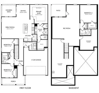 New construction Single-Family house 712 Palmer Pendleton Wy, York, SC 29745 plan Chandler Basement - image