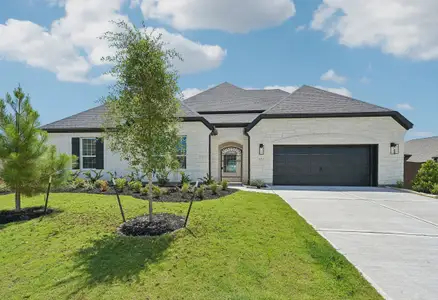 New construction Single-Family house 15927 Iris Meadow Dr, Conroe, TX 77302 plan 6020 Elevation C - image