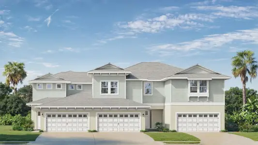New construction Townhouse house 32070 Anchor Point Dr, Wesley Chapel, FL 33545 plan Abaco - image
