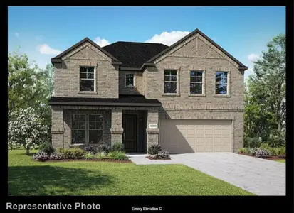 New construction Single-Family house 612 Corner Post Ln, Little Elm, TX 76227 plan Emery - image