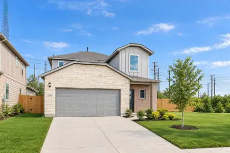 New construction Single-Family house 219 Mad Pupper Dr, Buda, TX 78610 plan Hawk - image
