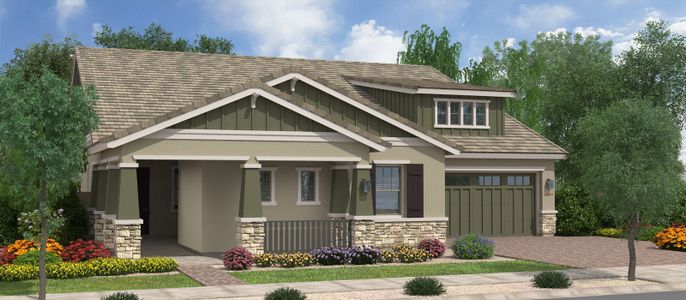 New construction  house 22923 E Mockingbird Dr, Queen Creek, AZ 85142 plan Monterey Pine with Loft - image