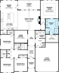 The Barcelona floor plan by K. Hovnanian Homes. 1st Floor Shown. *Prices, plans, dimensions, features, specifications, materials, and availability of homes or communities are subject to change without notice or obligation.