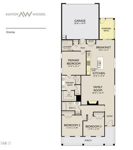 New construction Single-Family house 253 Marvel Dr, Unit 134, Rolesville, NC 27571 plan Emma - image