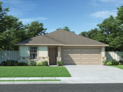 New construction Single-Family house 200 Pico St, Hutto, TX 78634 plan The Briscoe (820) - image