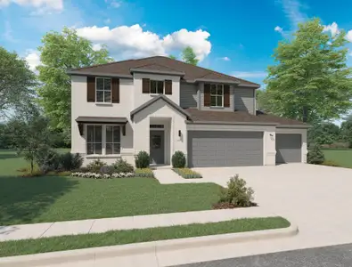 New construction Single-Family house 336 Yellowstar Ln, Lavon, TX 75166 plan Wimbledon | 3-Car Garage Trails of Lavon - image