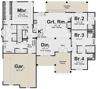 Layout 2,309 sq ft 4 bedroom 3.5 bathrooms