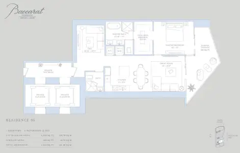 New construction Condo house 99 Se 5Th St, Miami, FL 33131 plan Residence 05 - image