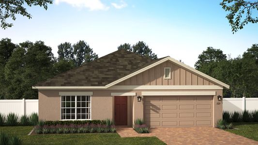 Elevation 1 with Optional Siding | Kensington Flex | New Homes in Florida | Landsea Homes